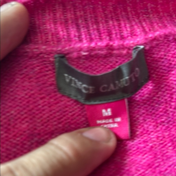 Vince Camuto Pink Crew Neck Sweater - Picture 2 of 6